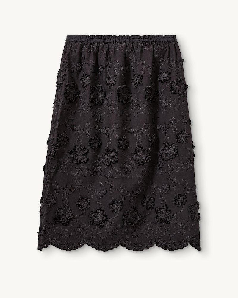 Pack shot af The Garment Fleur Slip Skirt Black set bagfra