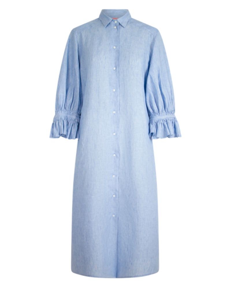 Pack shot af Britt Sisseck Beel Dress Linen Blue