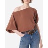 Model billede af Vanessa Bruno Gul Silk Top Havane