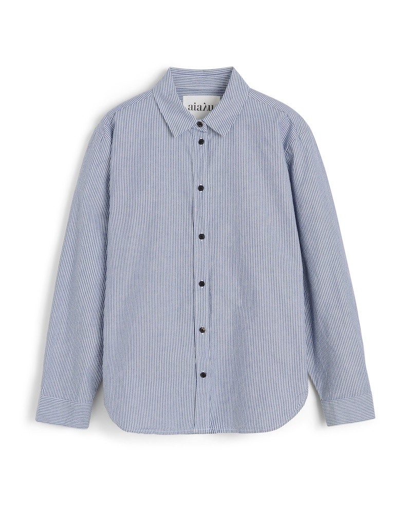 Pack shot af Aiayu Paulina Shirt Striped Mix Blue Boy