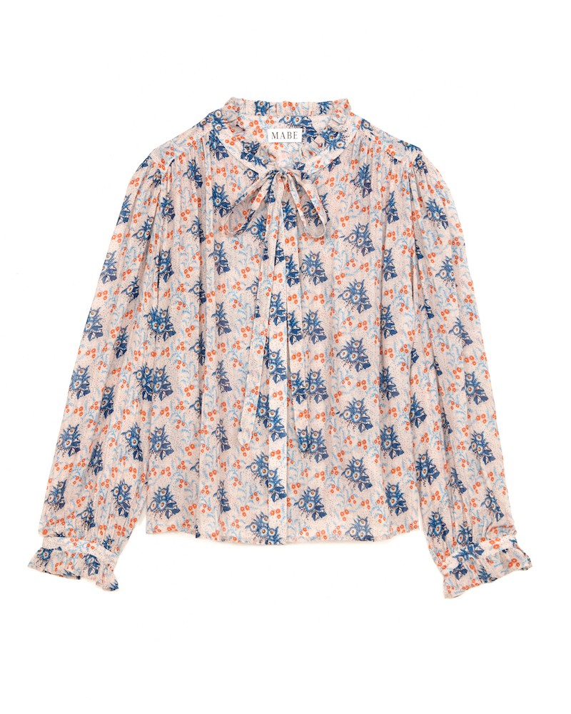 Pack shot af M.A.B.E Aster Print LS Top Multi
