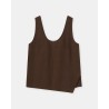Pack shot af C94455-50Z-22 Closed Tank Top Maple Brown