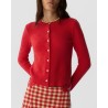 Model billede af Guest In Residence Compass Jane Cardigan Scarlet