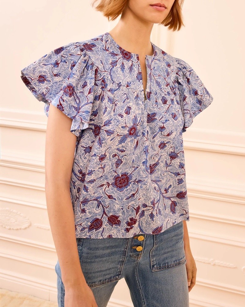 Model billede af Ulla Johnson Perline Cotton Blouse Gardenia