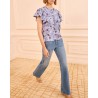 Ulla Johnson Perline Cotton Blouse Gardenia på model