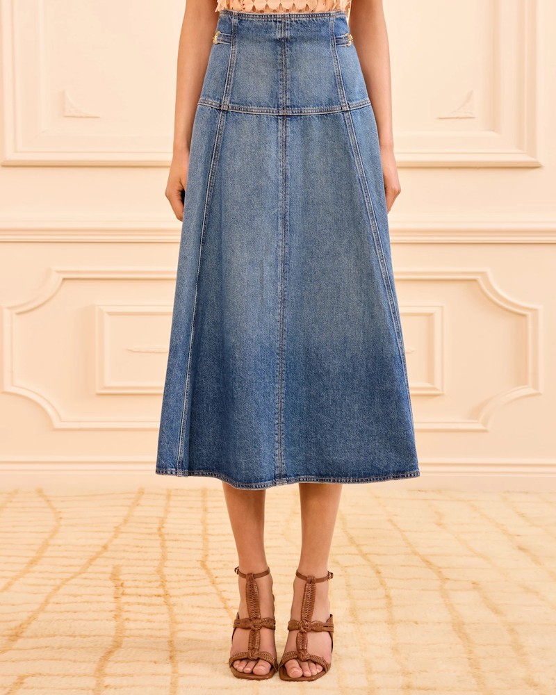 Model billede af Ulla Johnson The Brigette Skirt Danube