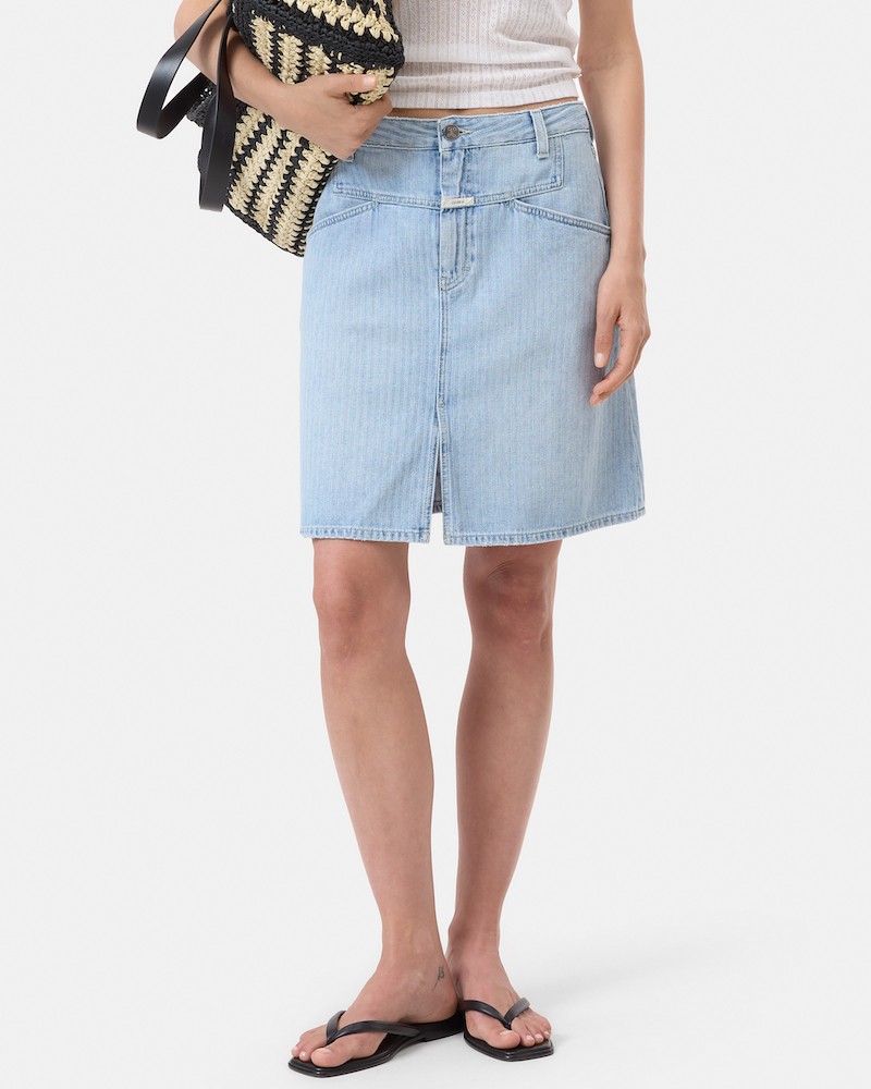 Model billede af Closed Stover X Denim Skirt Light Blue