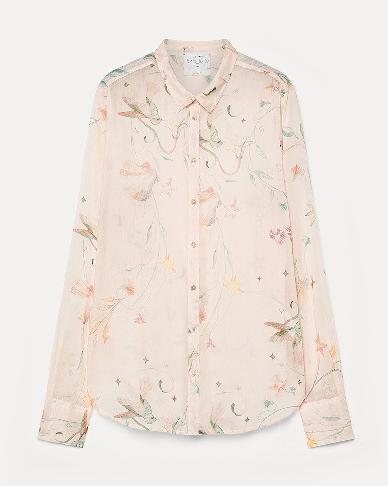 Pack shot af Forte Forte Shirt Deliverance Print Roseo