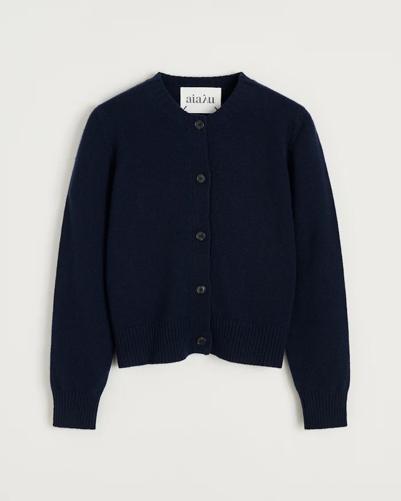 Pack shot af Aiayu Ingolf II Cashmere Cardigan Black Blue