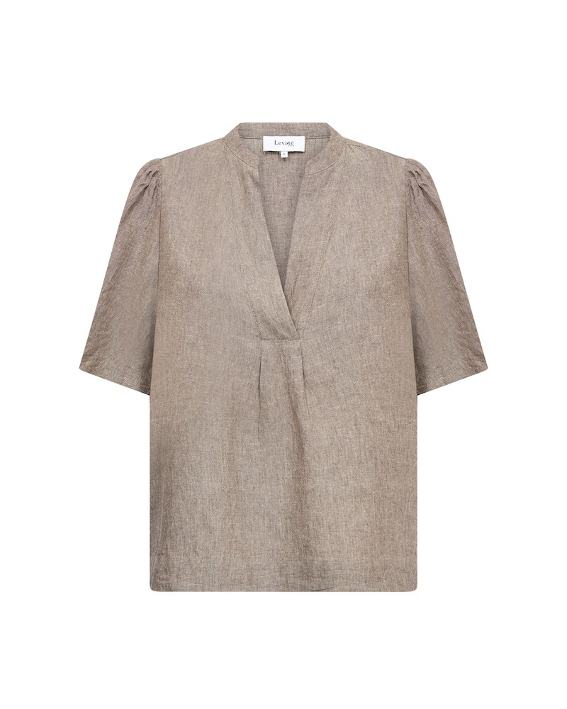 Pack shot af Leveté Room Naja 32 Blouse Brown Melange