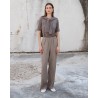 Image billede af Leveté Room Naja 7 Pants Brown Melange