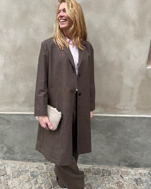 Pomandére Coat Cocoa Mørkebrun