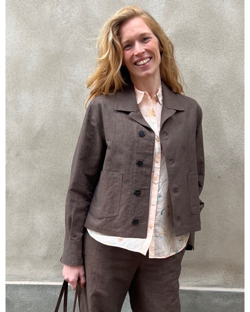 Model billede af Pomandére Jacket Cocoa Mørkebrun