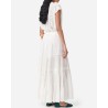 Vanessa Bruno Caravelle Skirt Blanc Hvid på model set bagfra
