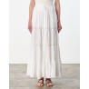 Model billede af Vanessa Bruno Caravelle Skirt Blanc Hvid Nederdel