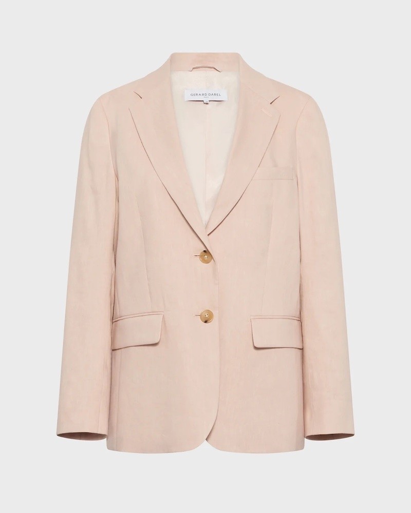 Pack shot af Gerard Darel Tazia Blazer Nude på neutral baggrund