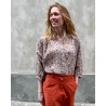 Model billede af M.A.B.E Della Print LS Top Rust/Khaki