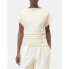 Model billede af Closed Off Shoulder Top Ecru