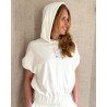 Model billede af Majestic Filatures Sweat Frotté Hoodie Milk
