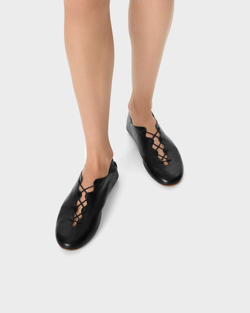 Model billede af Odissi Milly Low Top Sneakers Nappa Siena Black