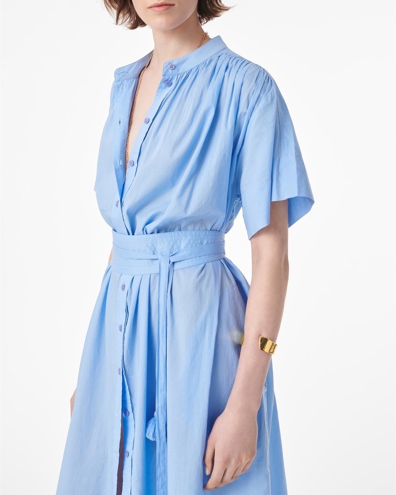 Close up af Vanessa Bruno 4EVA42-V08241 Ciao Dress Bleuet