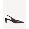 Pack shot af Dico Copenhagen Liz Slingback Calfskin Dark Brown