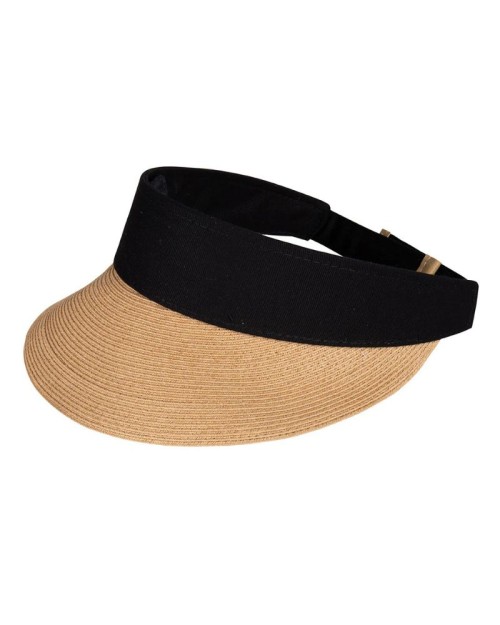 Pack shot af Bronté Evy Sun Visor Camel/Black på neutral baggrund