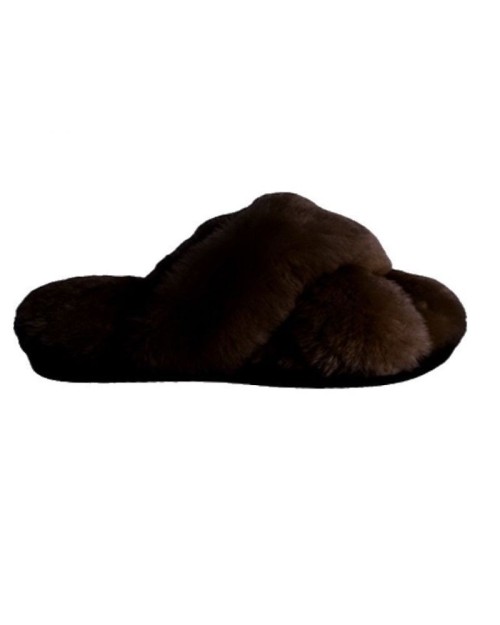 New Zealand Boots Crossover Slipper Coffee