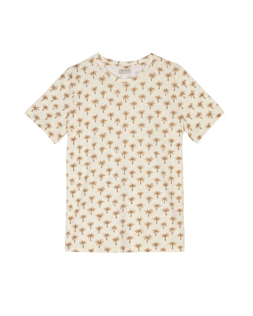 Pack shot af Apof Cia T-shirt Palm på hvid baggrund