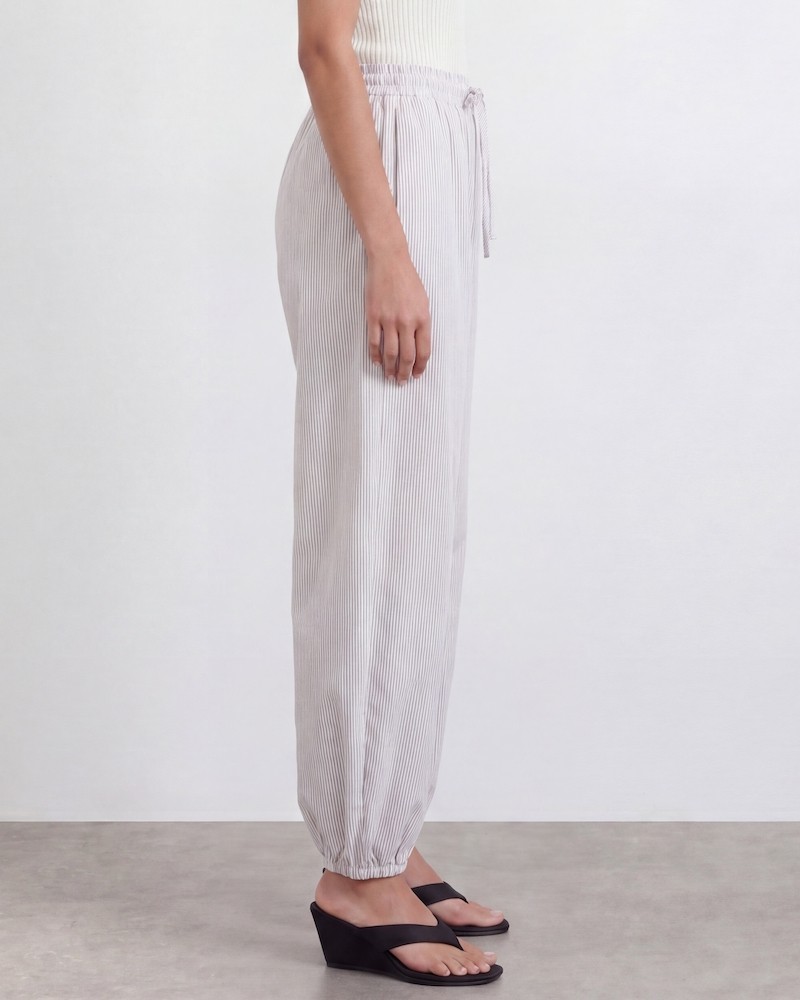 Pack shot af Leveté Room Riss 1 Pants Fossil Combi Striped Brown/White