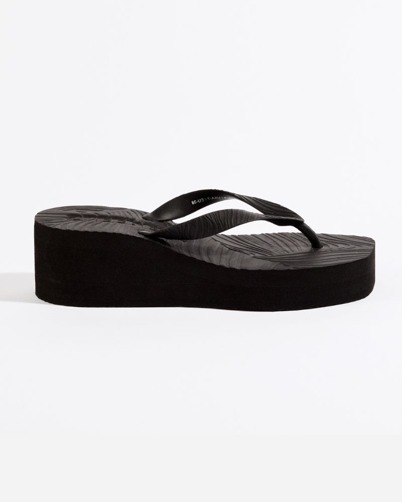 Pack shot af Sleepers High Platform Flip Flop Black