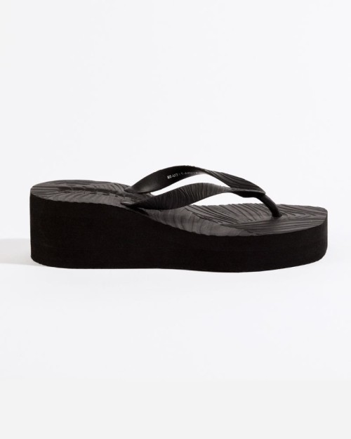 Pack shot af Sleepers High Platform Flip Flop Black