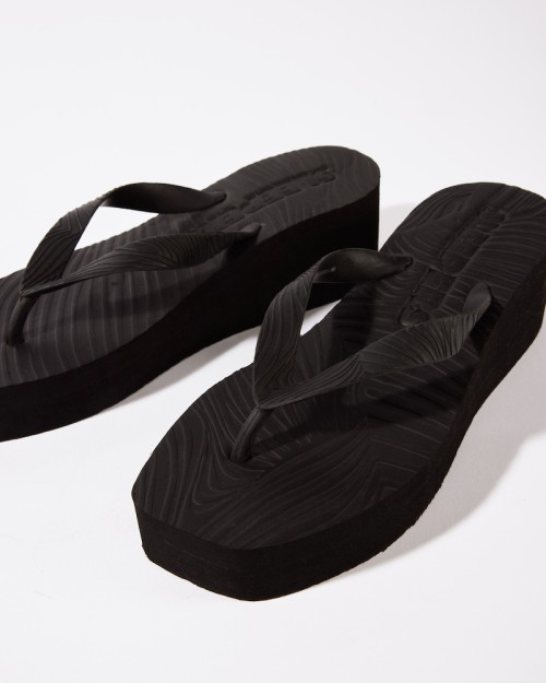 Sleepers High Platform Flip Flop Black
