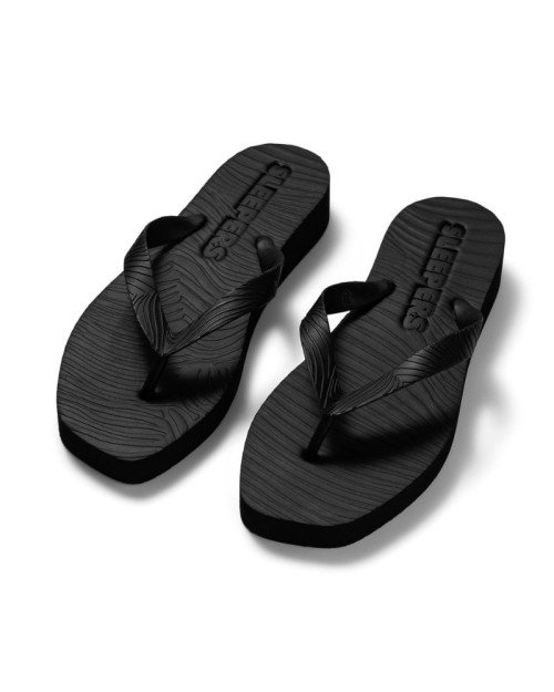 Sleepers Tapered Platform Flip Flop Black