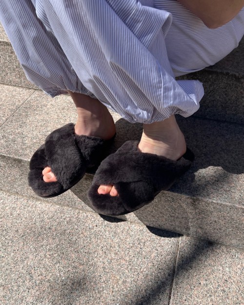 New Zealand Boots Crossover Slipper Coffee