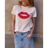Apof Cil T-shirt One Kiss på model