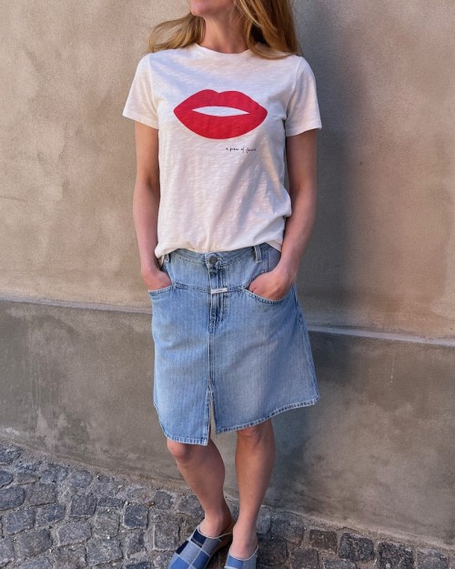 Closed Stover X Denim Skirt Light Blue