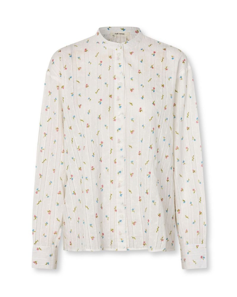 Pack shot af Nué Notes Florian Shirt Blooming Tapestry på hvid baggrund