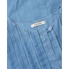 Close up af Nué Notes Belize Dress Denim Blue