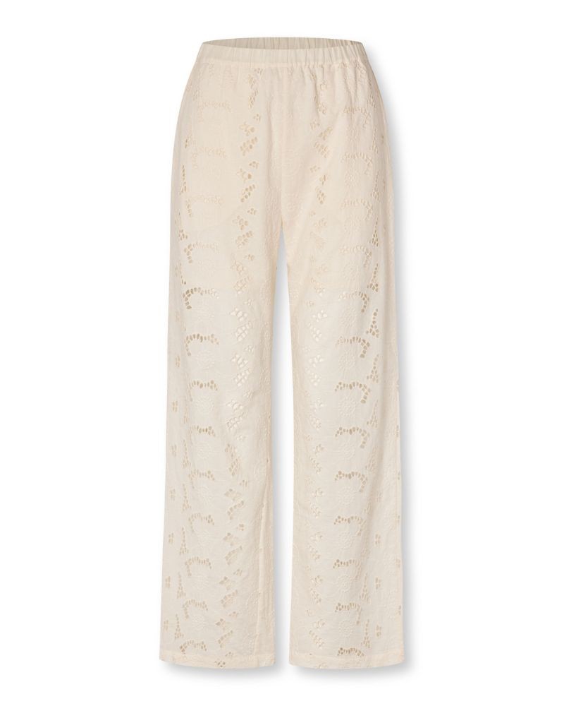 Pack shot af Nué Notes Miami Pants Egret på hvid baggrund