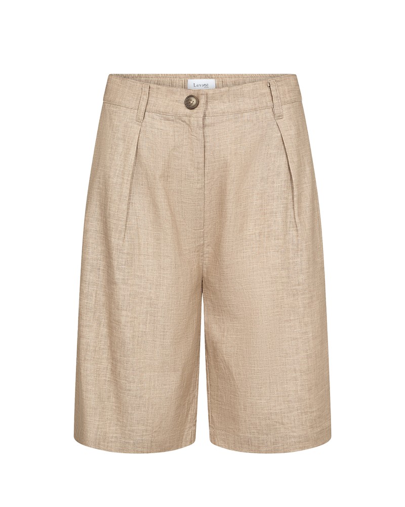 Pack shot af Leveté Room Riot 1 Shorts Beige Melange