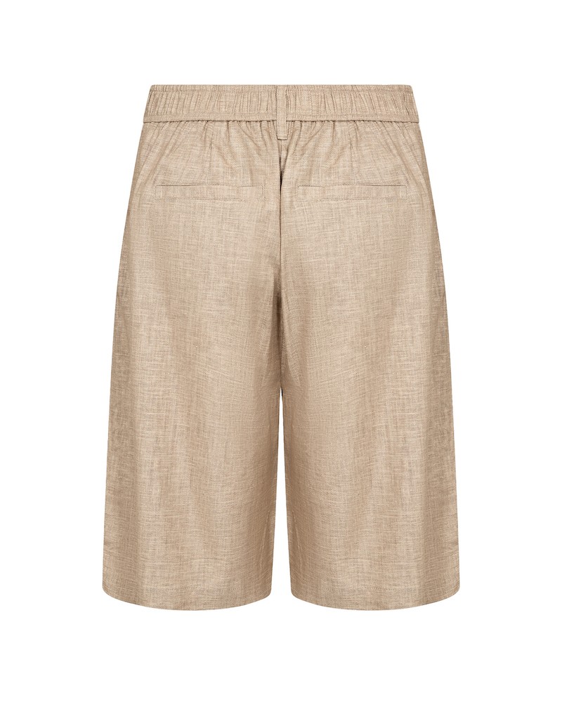 Pack shot af Leveté Room Riot 1 Shorts Beige Melange bagfra