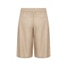 Pack shot af Leveté Room Riot 1 Shorts Beige Melange bagfra