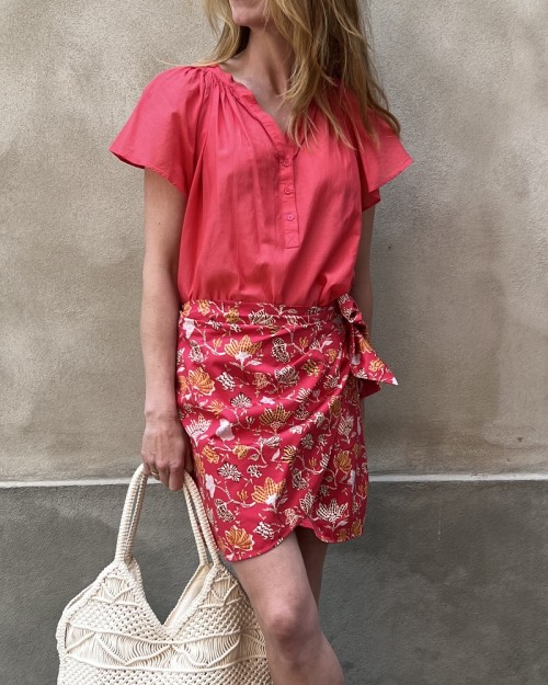 Vanessa Bruno Gardenia Skirt Koralrød