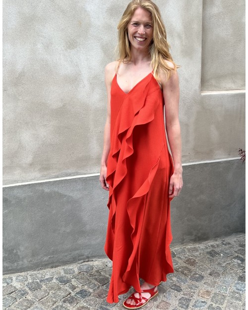 Lovechild 1979 Edith Dress Fiery Red